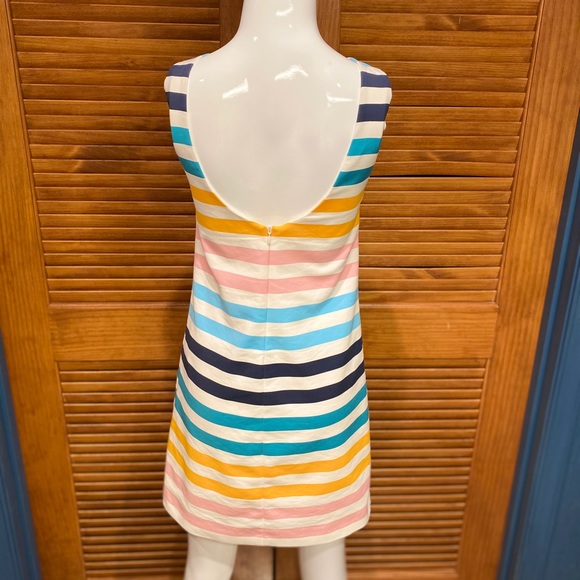 Zara Rainbow Multicolored Stripped Summer Dress - Picture 3 of 6